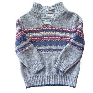 Cat & Jack Sophisticated High End Thick Knit Grey 2T Sweater